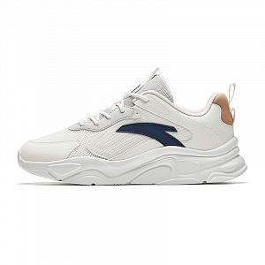 Anta Life Collection Cushioned Slip-Resistant Low-Top Casual Shoes Men's White Blue