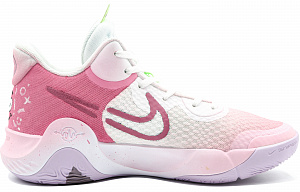 Nike KD Trey 5 IX Non-slip Wear-resistant Shock Absorption Low-Top Basketball Shoes Men's White Yellow Pink 1 2759250