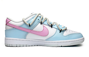 Nike Dunk Wear-Resistant Low-Top Skateboard Shoes Unisex Blue Pink 1 2759274