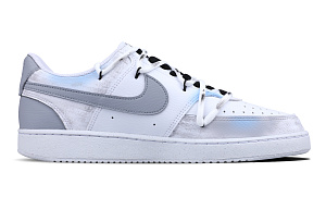 Nike Court Vision 1 Anti-Slip Wear-Resistant Low-Top Skateboard Shoes Men's Gray 1 2759319