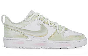 Nike Court Borough 2 Skateboard Shoes Women's Low-Top Yellow White/Green 1 2759347