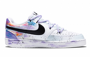 Nike Court Vision Slip Resistant Cushioning Abrasion Resistant Low Top Skateboard Shoes Unisex Dark Violet 1 2759643