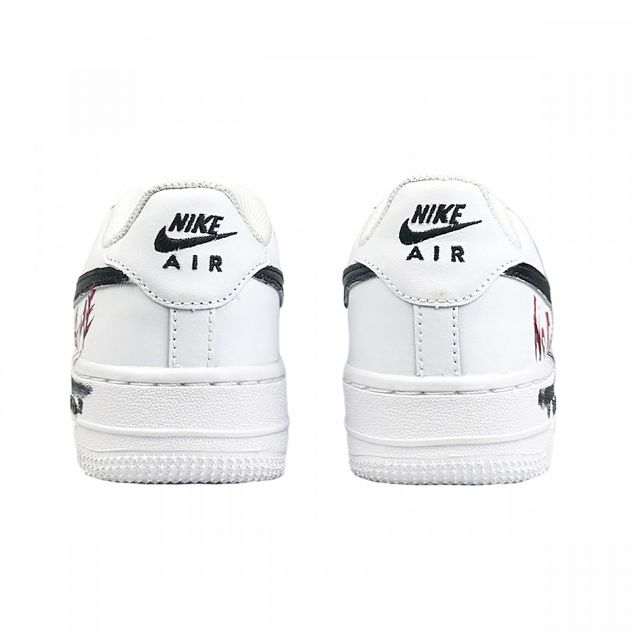 Nike Air Force 1 Slip-Resistant Cushioning Wear-Resistant Low-Top Skateboard Shoes Women's White Black Red купить в интернет-магазине Yoocart с быстрой доставкой по России.