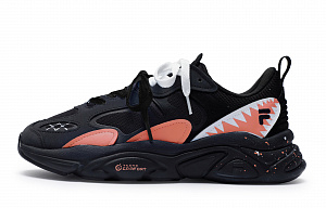 FILA Mars 2 Mars 2.0 811 Manufacturing Tide Orange Special Shoe Box Low-Top Casual Shoes Men's Black/Orange/White 1 2760214
