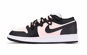 Jordan Air Jordan 1 Chestnut Anti-Slip Wear-Resistant Low-Top Vintage Basketball Shoes GS Black Pink 1 2760315