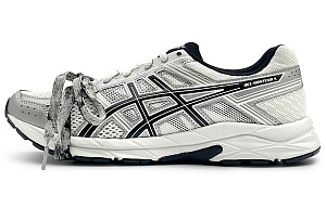 Asics Gel Contend 4 Durable Breathable Low Top Running Shoes Men's Silver Black 1 2760434