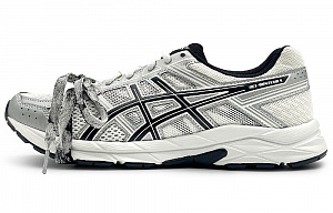 Asics Gel-Contend 4 Durable Breathable Low-Top Running Shoes Men's Silver Black