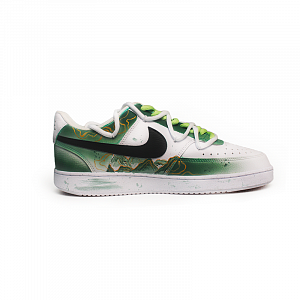 Nike Court Brocade Mountain And River Anti-Slip Wear-Resistant Low-Top Skateboard Shoes Men's White Green 1 2760457