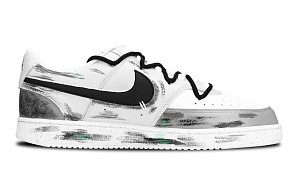 Nike Court Vision Anti Slip Wear Resistant Low Top Skateboard Shoes Men's Black White 1 2760525