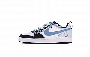 Nike Court Borough Skateboard Shoes Women's Low top Black/Blue 1 2760684