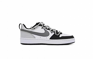 Nike Court Borough Puppy Fragment Slip-Resistant Low-Top Skateboard Shoes GS Black White Gray 1 2760692