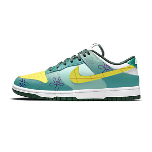 Nike Dunk Slip-Resistant Cushioning Wear-Resistant Low-Top Skateboard Shoes Unisex Yellow Green