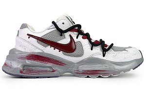 Nike Air Max Fusion Cushioning Anti-Slip Wear-Resistant Breathability Low-Top Running Shoes Women's Gray Red 1 2761097