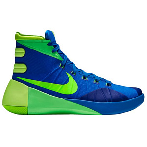 Nike Hyperdunk 2015 Shock Absorbers Slip Resistant High top Basketball Shoes Unisex Blue Green Asian Version 1 2761290