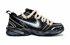 Nike Air Monarch 4 Anti-Slip And Wear-Resistant Lightweight Low-Top Chunky Sneakers Unisex Black White 1 2761296