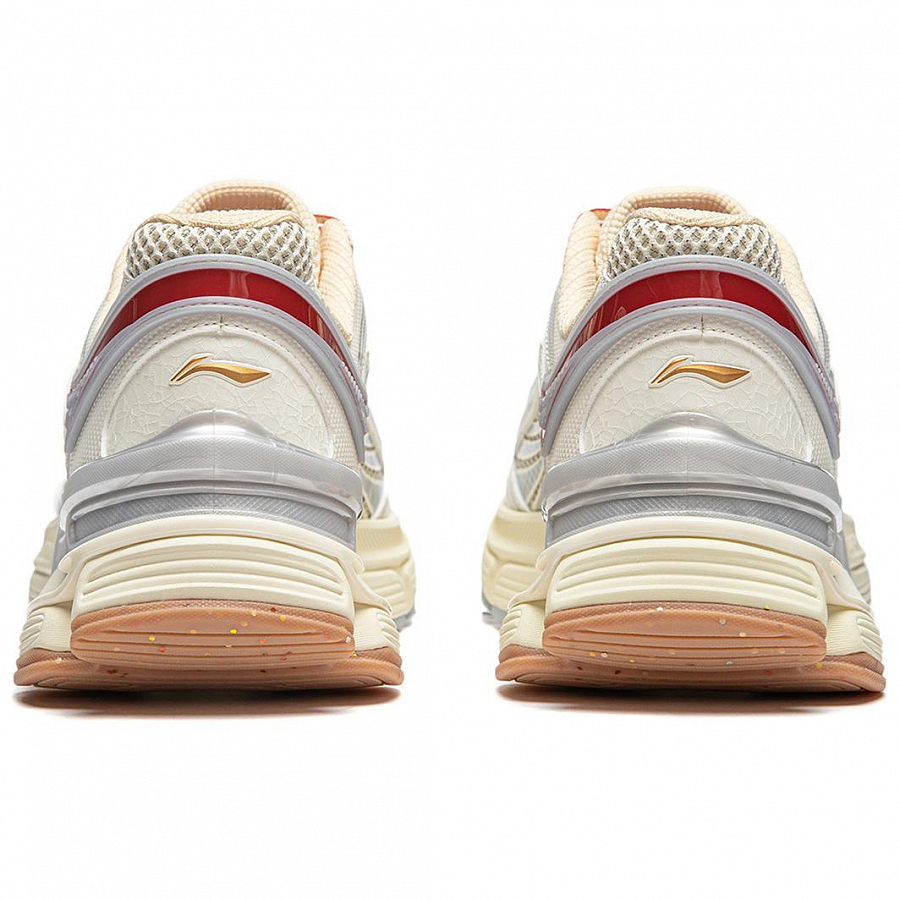 LiNing Aurora RENEW Slip Resistant Abrasion Resistant Support Height Increasing Low Top Casual Running Shoes Men's Ecru