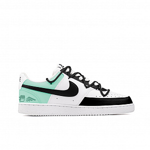 Nike Court Vision Coverage Thermal Slip Resistant Cushioning Low Top Skateboard Shoes Men's Green Pink 1 2761358