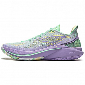 LiNing SONIC 12 V2 Cushioning Anti-Slip Wear-Resistant Breathability Low-Top Basketball Shoes Men's Green Purple