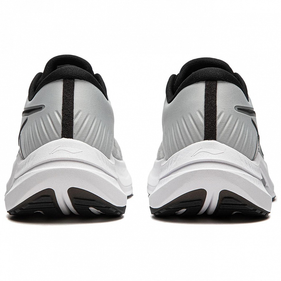 LiNing Yueying 4 Cushioning Anti-Slip Wear-Resistant Breathable Support Rebound Low-Top Running Shoes Men's Gray Black