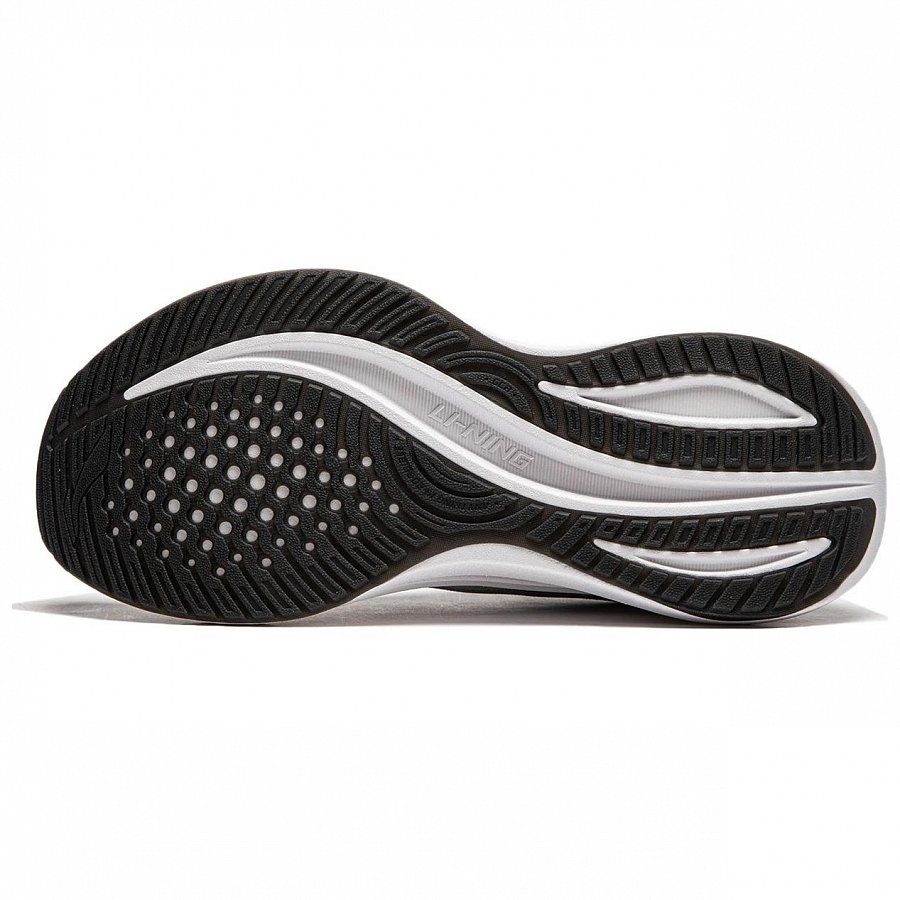 LiNing Yueying 4 Cushioning Anti-Slip Wear-Resistant Breathable Support Rebound Low-Top Running Shoes Men's Gray Black