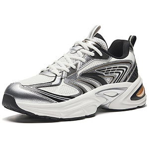 Anta Life Collection Anti-Slip Wear-Resistant Low-Top Casual Shoes Men's White Silver Black 1 2761498