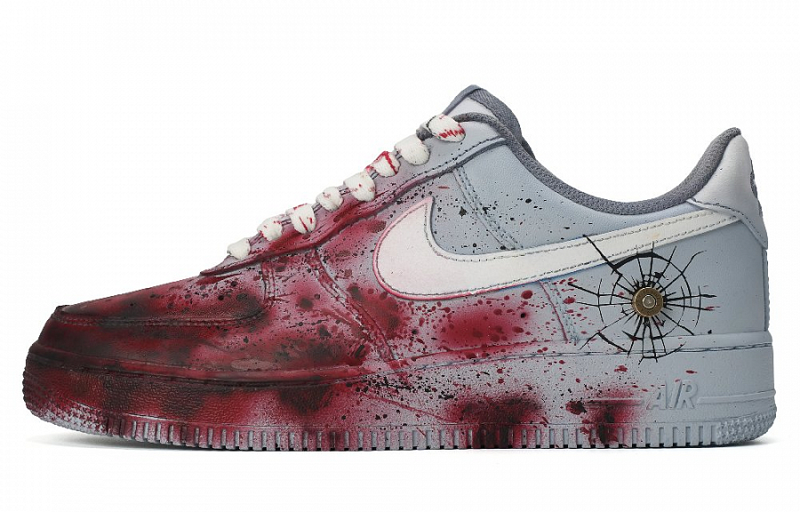 Nike Air Force 1 Skateboard Shoes Unisex Low-Top Red Gray White купить в интернет-магазине Yoocart с быстрой доставкой по России.
