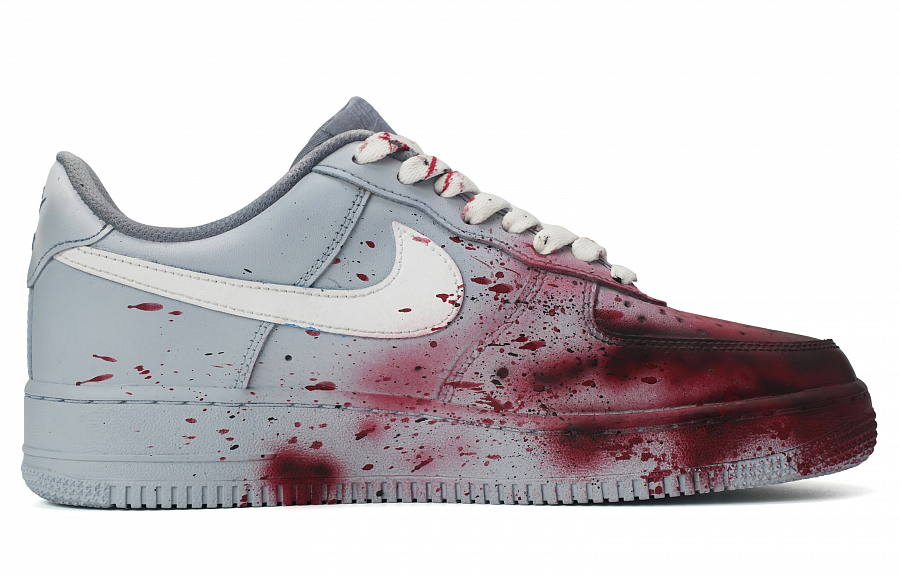 Nike Air Force 1 Skateboard Shoes Unisex Low-Top Red Gray White купить в интернет-магазине Yoocart с быстрой доставкой по России.