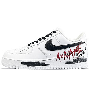 Nike Air Force 1 Slip-Resistant Low-Top Skateboard Shoes Unisex White Black Red 1 2761820