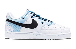 Nike Court Vision 1 Wave Riding Slip Resistant Shock Absorbers Low Top Skateboard Shoes Men's Blue White 1 2761903