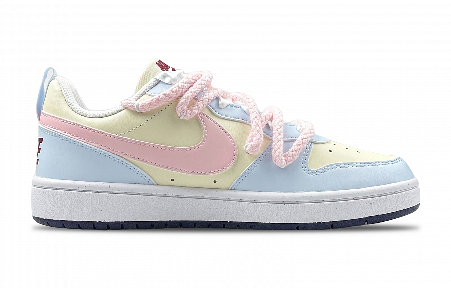 Nike Court Borough Anti-Slip Wear-Resistant Low-Top Skateboard Shoes GS Blue купить в интернет-магазине Yoocart с быстрой доставкой по России.