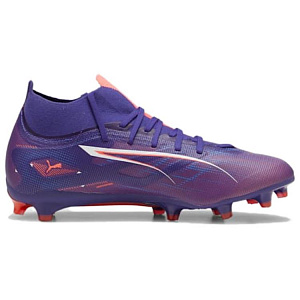 PUMA Ultra 5 AG Short Rubber Studs FG Long Rubber Studs Artificial Ground Support Lightweight Soccer Shoes Men's Purple 1 2763529