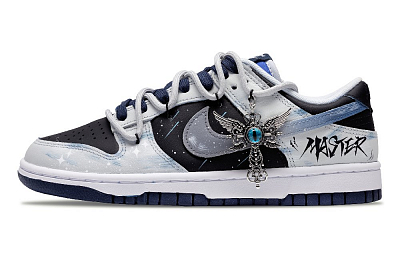 Nike Dunk Low Reincarnation Star Pupil Wear-Resistant Slip-Resistant Low-Top Skateboard Shoes Men's Black Blue Gray