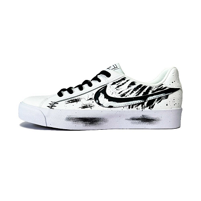 Nike Court Royale Collection Skateboard Shoes Unisex Low Top Black/White