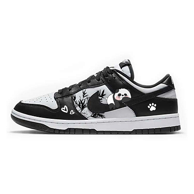 Nike Dunk Skateboard Shoes Unisex Low Top Black/White