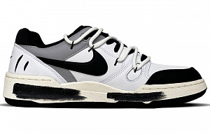Nike Full Force Anti-Slip And Wear-Resistant Lightweight Low-Top Trendy Casual Skateboard Shoes Men's White Black 1 2763880