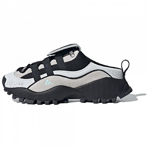 Adidas SEEULATER MULE Abrasion-Resistant Slip-Resistant Wrap-toe Slippers Unisex Black Gray Color