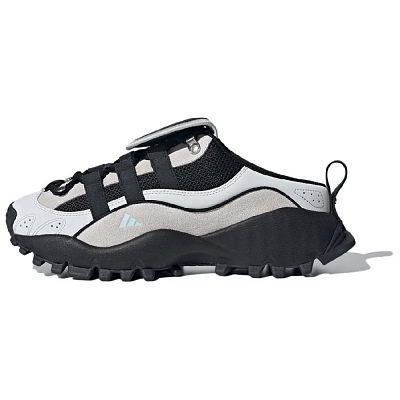 Adidas SEEULATER MULE Abrasion-Resistant Slip-Resistant Wrap-toe Slippers Unisex Black Gray Color