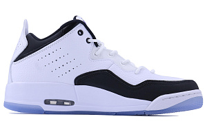Jordan Courtside 23 Landscape SDS Cushioning Slip Resistant Mid Top Vintage Basketball Shoes Men's Black White 1 2763990