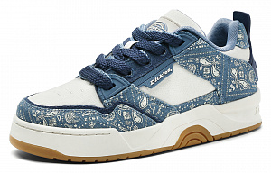 Dickies Paisley Trendy And Cool Low-Top Skateboard Shoes Men's White Blue 1 2764014