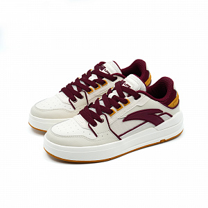 Anta Street Play LITE Anti-Slip Wear-Resistant Low-Top Skateboard Shoes Women's White Red 1 2764103