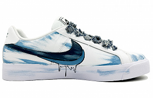 Nike Court Royale Non slip Lightweight Low Top Skateboard Shoes Unisex Blue White 1 2764123