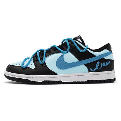 Nike Dunk Impact Resistance, Quick Dry, Abrasion Resistant Low Top Skateboard Shoes Unisex Blue Black