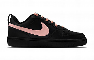 Nike Court Borough 2 Low-Top Skateboard Shoes GS Black Pink 1 2764497