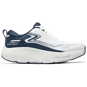 Skechers Go Run Max Road 6 Wear-Resistant Low-Top Training Running Shoes Men's White Blue 1 2764965