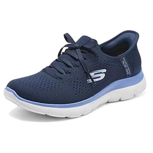 Skechers Breathable Coverage Low-Top Casual Shoes Women's Blue 1 2765085