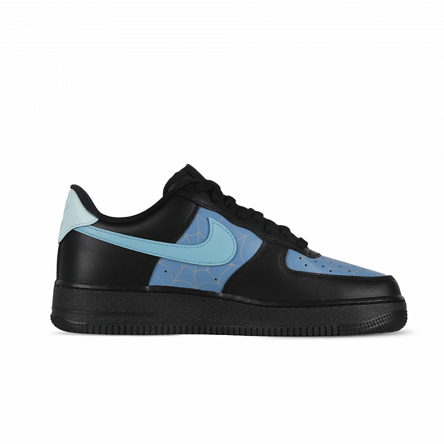 Nike Air Force 1 Little Spider Coverage Anti-Slip And Wear-Resistant Low-Top Skateboard Shoes Women's Black Blue купить в интернет-магазине Yoocart с быстрой доставкой по России.