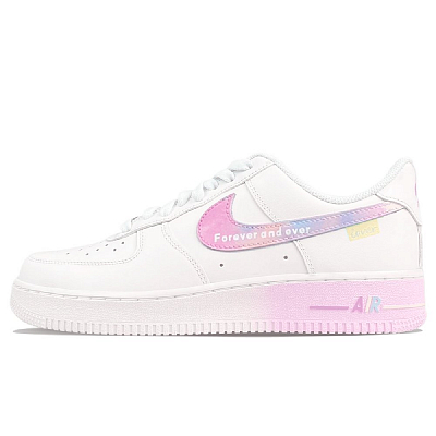 Nike Air Force 1 Coverage Warm Water-Resistant Low-Top Skateboard Shoes Unisex Pink White