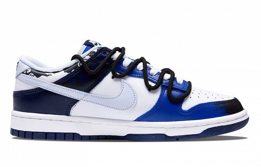 Nike Dunk Anti-Slip Wear-Resistant Low-Top Skateboard Shoes Men's Blue Black купить в интернет-магазине Yoocart с быстрой доставкой по России.