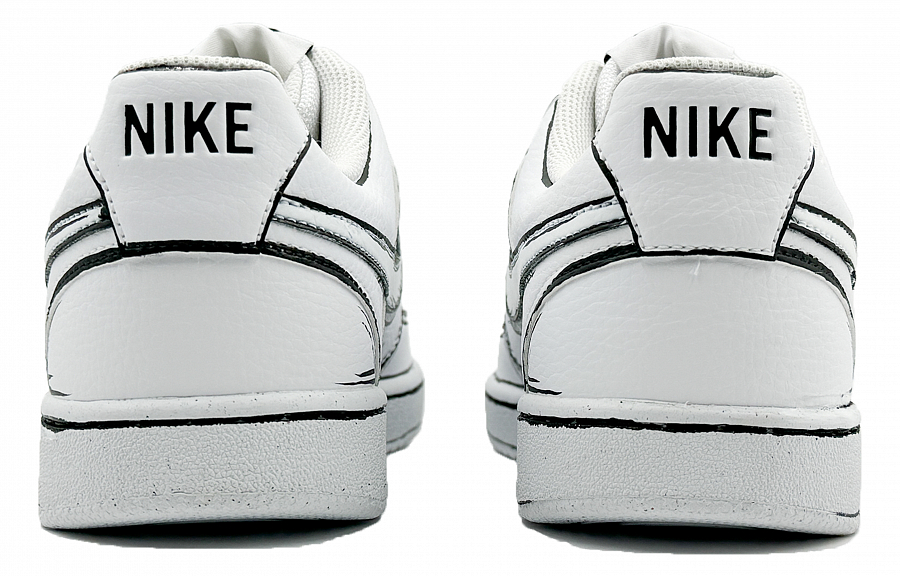 Nike Court Vision 1 Slip Resistant Low Top Skateboard Shoes Men's White Black купить в интернет-магазине Yoocart с быстрой доставкой по России.