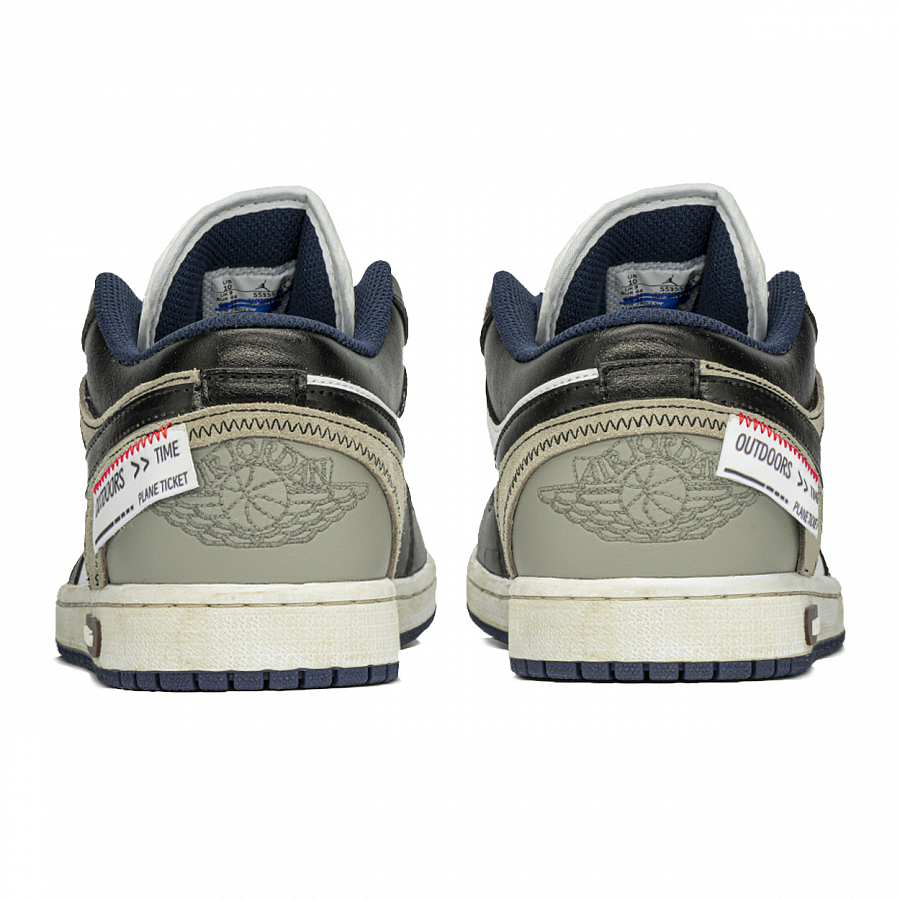 Jordan Air Jordan 1 Vintage Basketball Shoes Men Low Top Black/Brown купить в интернет-магазине Yoocart с быстрой доставкой по России.